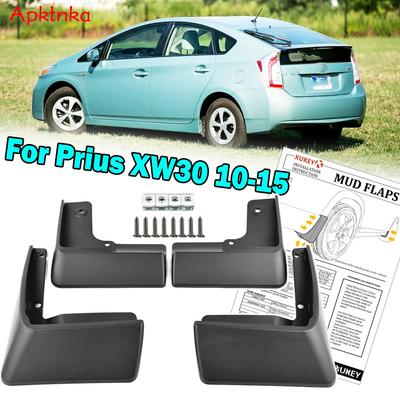 Apktnka Set Mudflaps For Toyota Prius XW30 2010 - 2015 Mud Flaps Splash Guards Mudguards Dirty Fender Front Rear 2011 2012