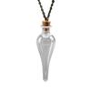 Collana con Bottiglia Magica Vintage Fai da Te Tappo Sughero Pozione Goccia d'Acqua Portafortuna Amuleto Catena per Maglione Gioielli alla Moda Regalo per Ragazze
