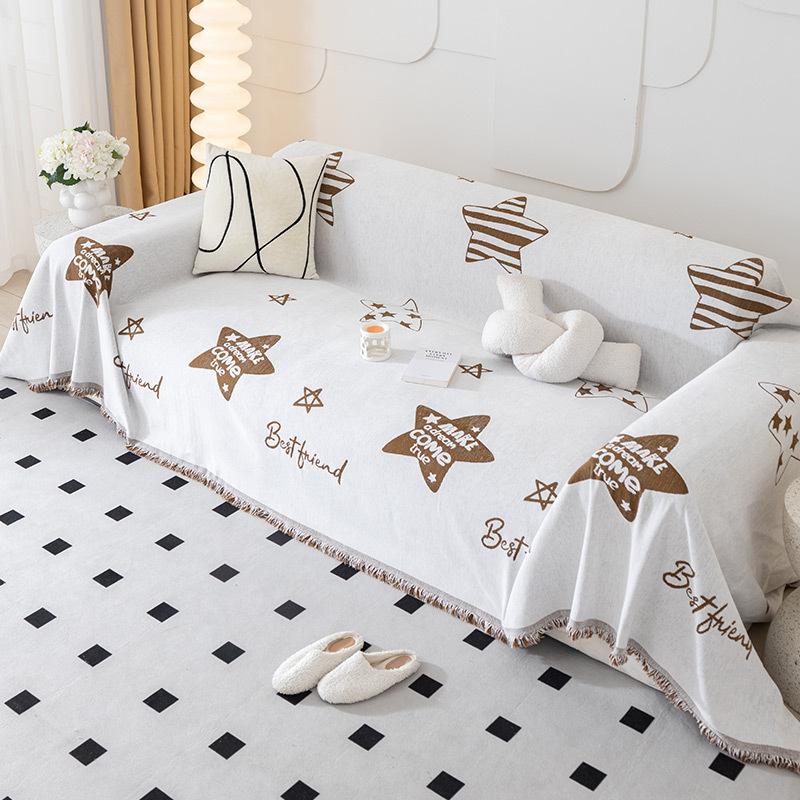 Simple Style Nordic Sofa Towel All-Inclusive Universal Sofa Cover Cloth Dust Cover Anti-Scratching Chenille Blanket Anti-Scratching