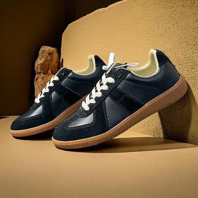 Summer New Women's Shoes Classic Low Top German Training Shoes Couple Casual Flat Bottom Board Shoes Men's Sports Little White S