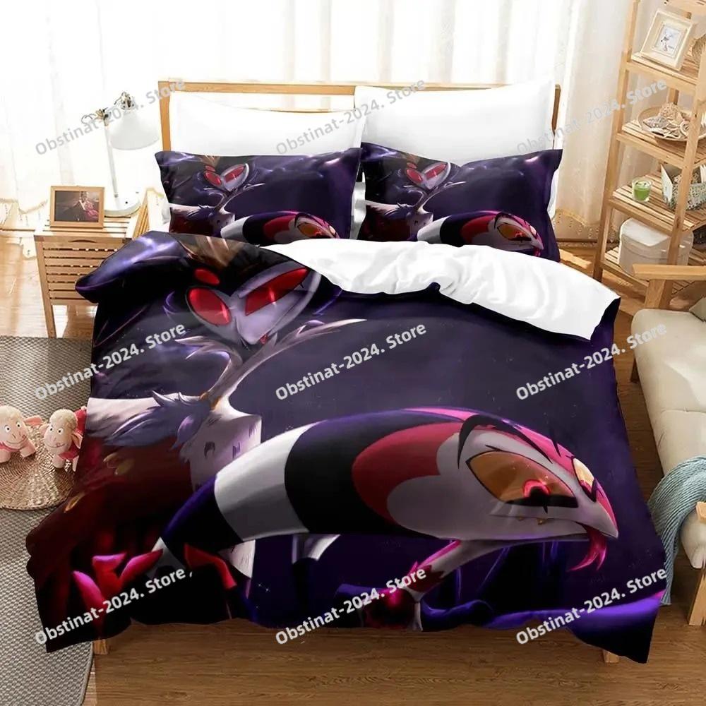 Anime Stolas Helluva Hazbin Hotels Boss Bettwäsche Set Jungen Mädchen Twin Queen-Size Bettbezug Kissenbezug Bett Kinder Erwachsene