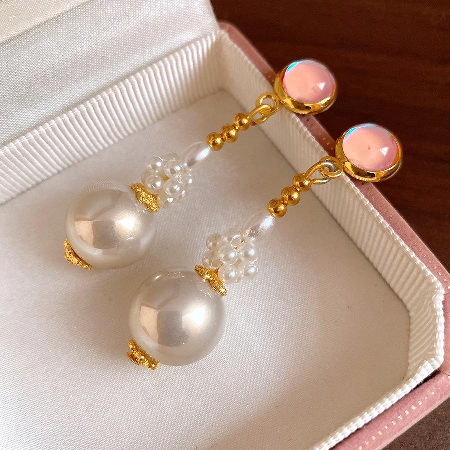 Resin Pearl Pendant Earrings Minimalist Elegant Jewelry Wholesale
