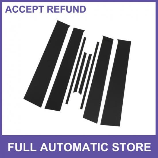 Door Pillar Window Trim EIGHT  for Toyota Yaris 2005-2014 Black