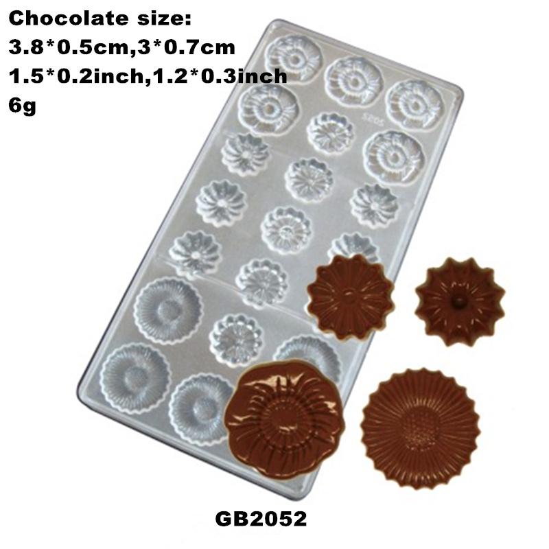 Rose Chocolate Polycarbonate Mold Football Chocolate DIY Moulds Soccer Chocolate Bombs Maker Golf Candy Mold