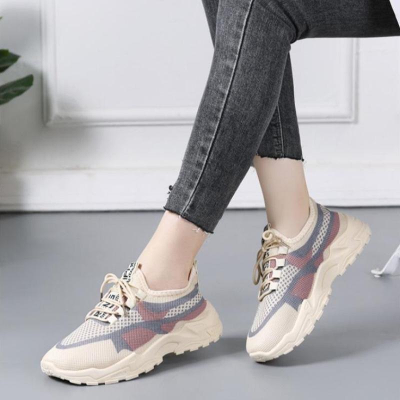 Scarpe Sportive Casual da Donna Traspiranti - Sneakers Basse in Maglia Leggera per Corsa, Fitness e Camminata, Comfort per tutte le Stagioni