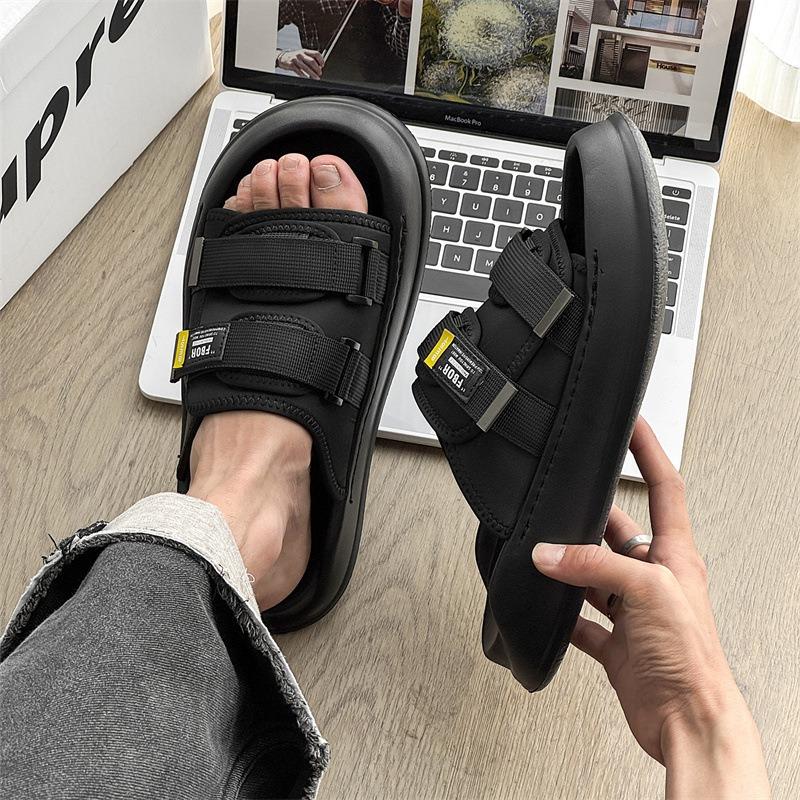 3811 men's slippers outdoor beach leisure one-word drag new summer sports sandals beach shoes outer wear