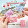 Cute Portable Eye Contacts Case Labubu Cartoon Beauty Pupil Storage Box With Wearing Stick Tweezers Travel Contact Lenses Case