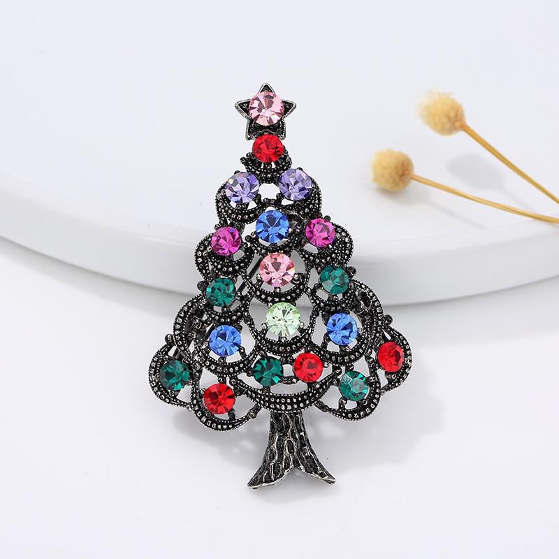 Christmas Tree Brooches For Women Unisex Plant Pins Multi-Color Available Holiday Party Accessories Gifts