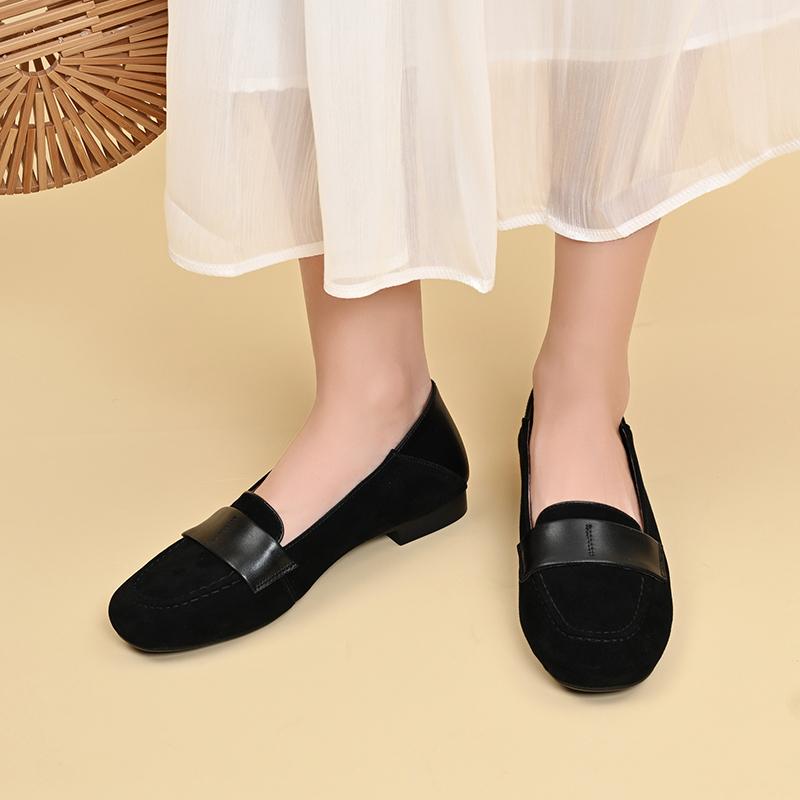 Fashion French Retro Soft Sole Loafers Women's 2025 Fall New Versatile Flat Single Shoes