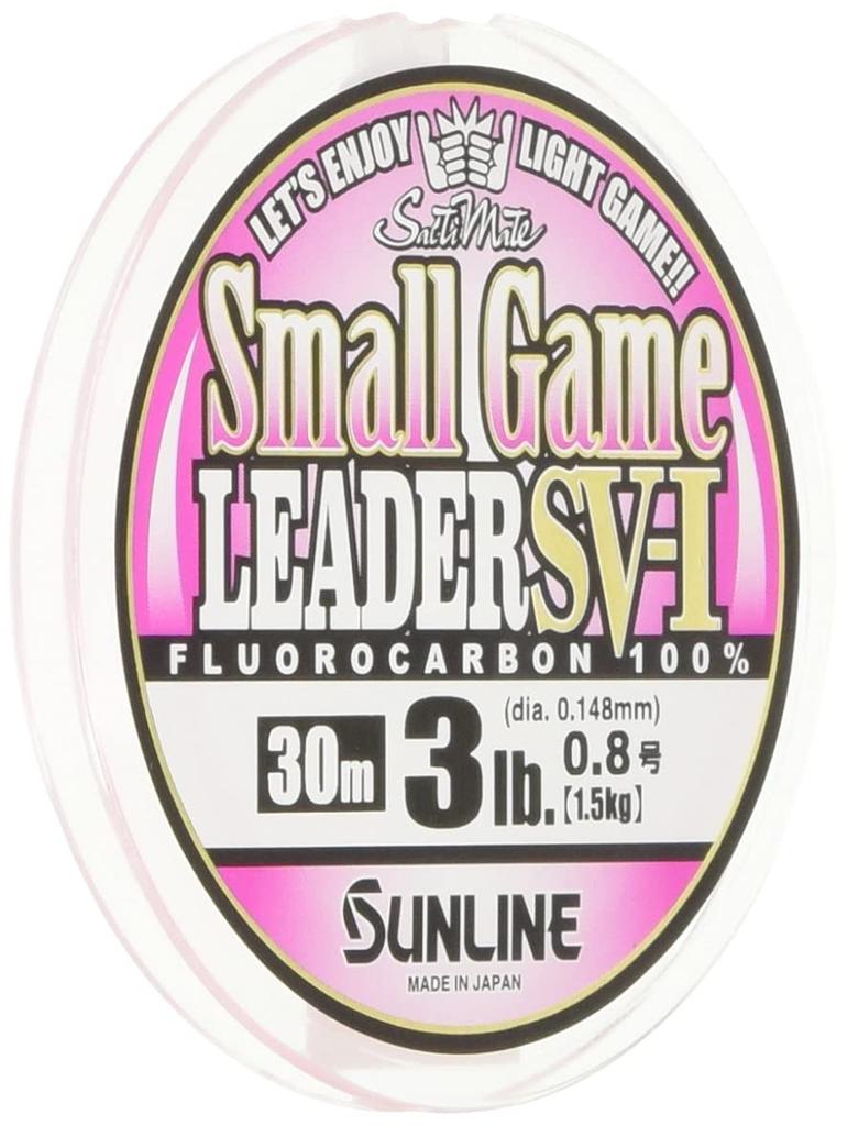 SUNLINE Saltymate Small Game Leader SV-I Fluorocarbon, 30m, 0.8, 3lb (1.5kg), Magical Pink