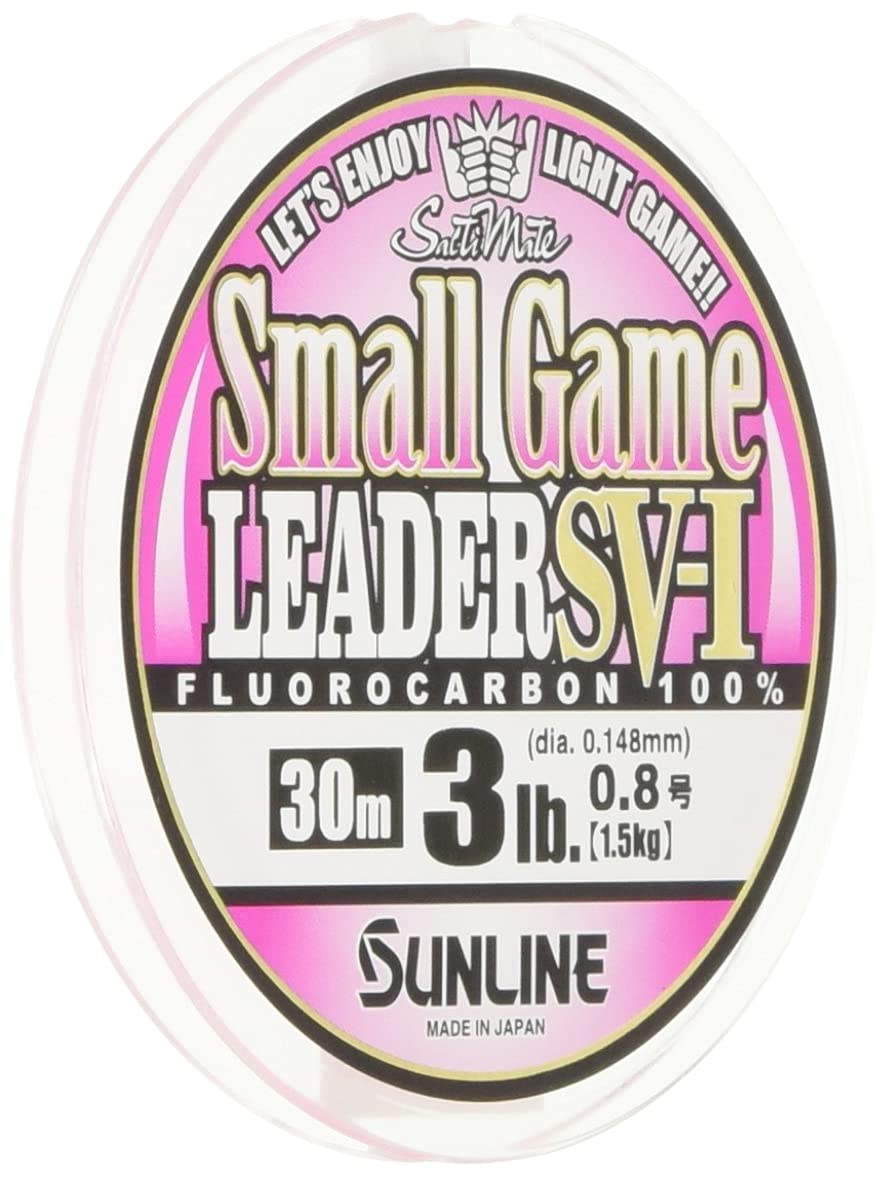 

SUNLINE Saltymate Small Game Leader SV-I Fluorocarbon, 30m, 0.8, 3lb (1.5kg), Magical Pink