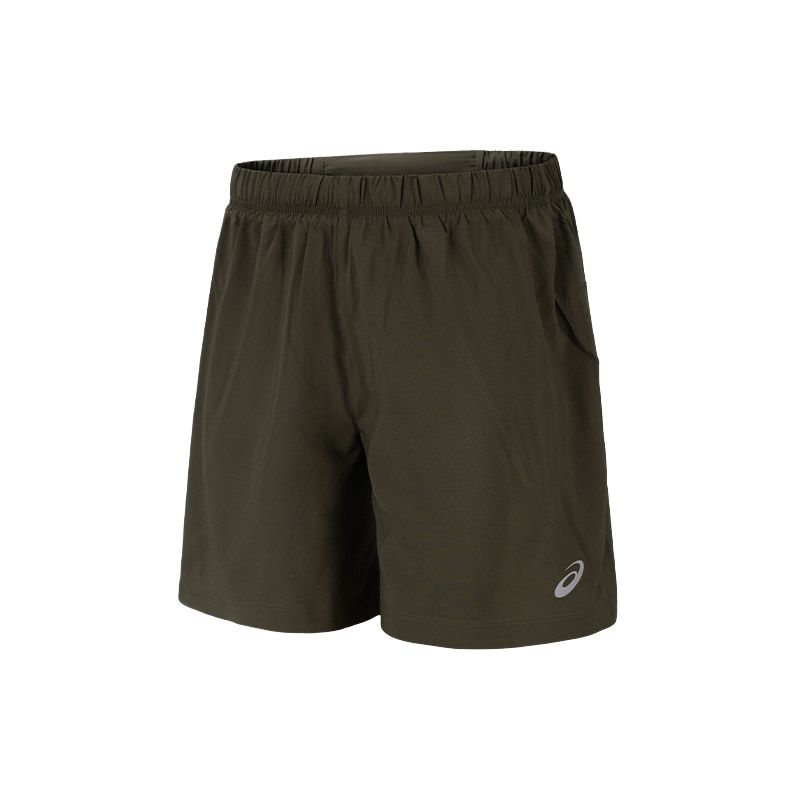 Asics Woven Printed Reflective Night Vision Mid-Rise Running Shorts Men shorts 2011D344-020 S