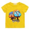 The Wonderfully Weird World of Gumball Print Casual T-shirts Kids High Quality Cotton Tee Children Intellectual Funny T-shirt Anime T-shirt summer Top