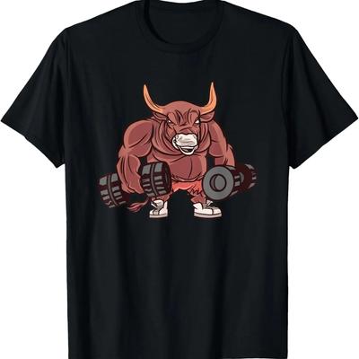 Dumbbell Bull Weight T-Shirt