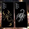 Cartoon Scorpion Phone Case for Samsung Galaxy A55 A35 A15 A14 A25 A54 A51 A71 A72 A73 A32 A52 A52S A41 5G Silicone Shell Capas