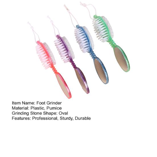 4v1 pilník na nohy z nerezové oceli s kartáčkem a pemzou, nástroj na odstraňování mozolů a odumřelé kůže