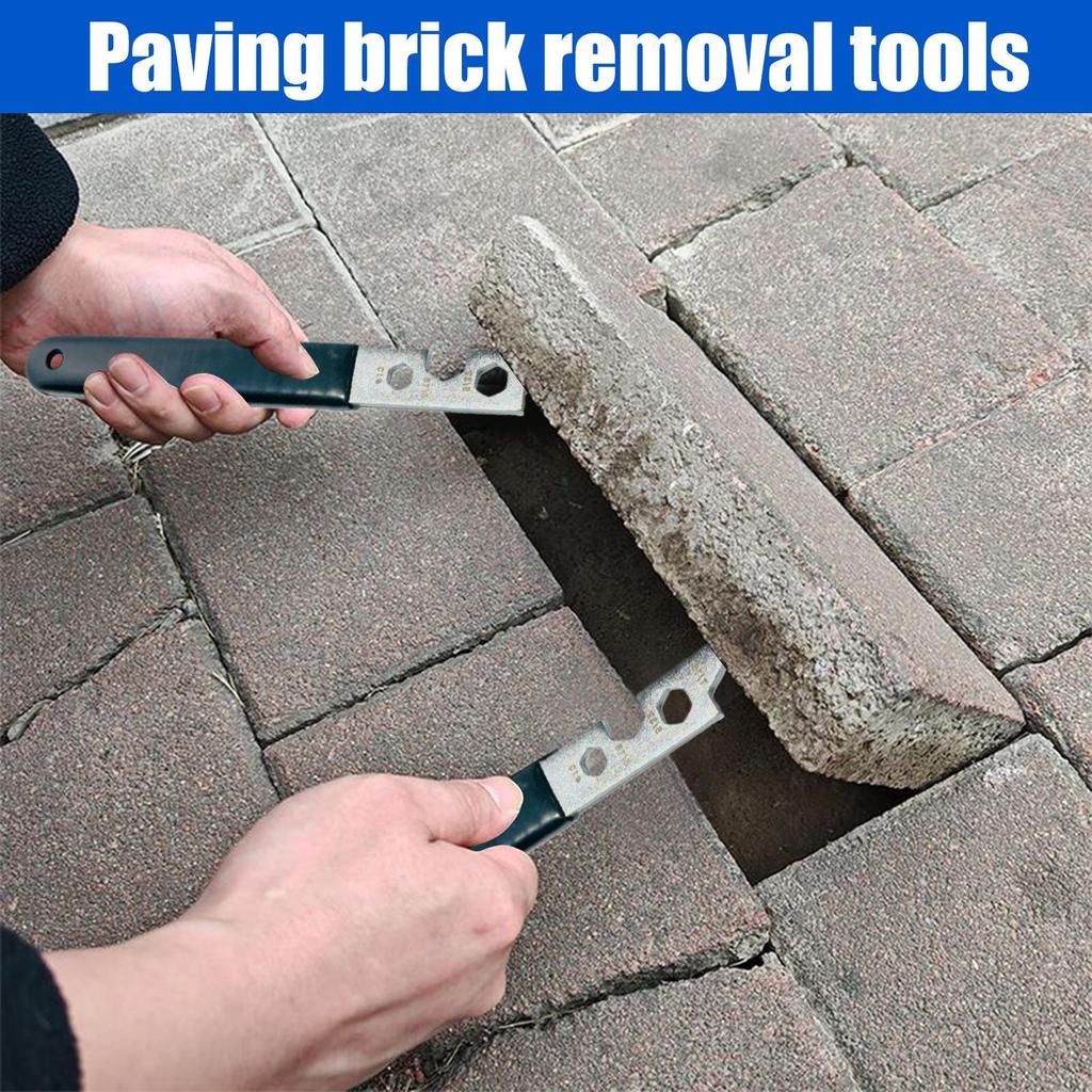 Paver Extractor Tool 2 Pieces Brick Paver Pulling Tool Manual Grabber For Driveway Lawn Patio Brick Baseboard Garden Sidewalk