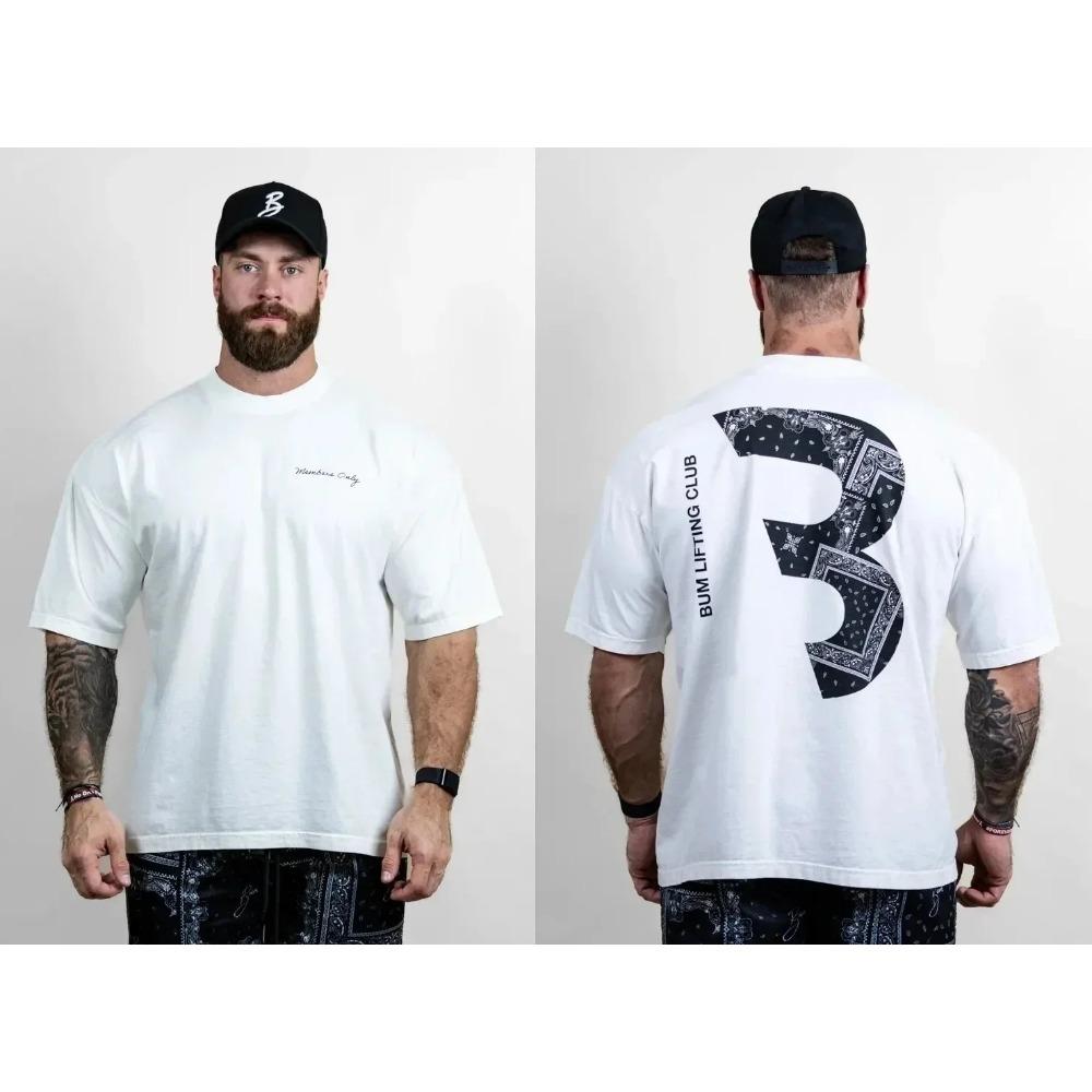 Oversized T-skjorter CBUM-skjorter Trenings-t-skjorter Merchandise Camiseta Thavage Herreklær Treningsstudio Cbum Fitness Polera Chris Bumstead Raw