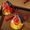 Spring Festival Pony Embroidered Pendant Tassel Car Hanging Ornaments  Zodiac Year Gift
