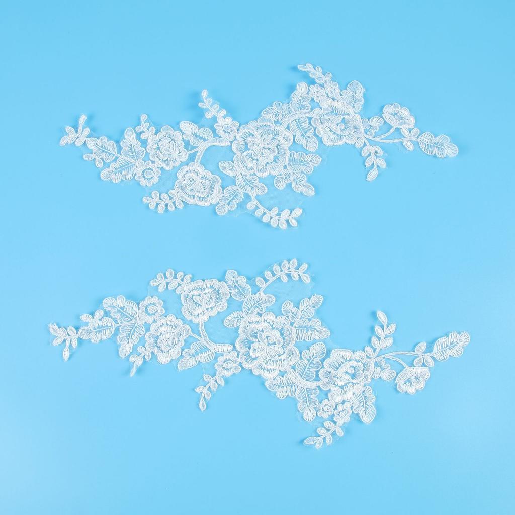Car Bone Flower Pair Flower Lace Flower Clothes Decal Embroidery Patch Fashion Lace Embroidery Clothing Accessories