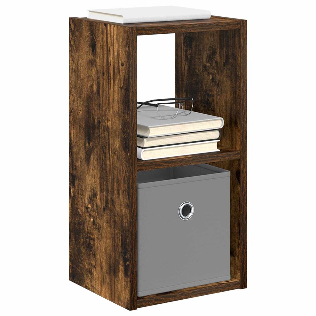 Nightstand 2 pcs Smoked Oak 25.5 x 22 x 49.5 cm