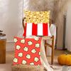 Popcorn Cushion Cover Silky Short Plush DoubleSided Printed Pillow Case for Sofa All Seasons Home Decor Gift