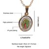 Graceful Stainless Steel Necklace Women Religious Statement Necklace Comfortable Chain Necklace for Religious Activity