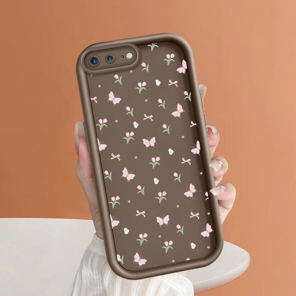 Sommer Schmetterlinge Floral Handyhülle für iPhone Samsung Galaxy Xiaomi Redmi POCO HUAWEI Honor Stoßfest Gummi Weich Flexibel Hülle