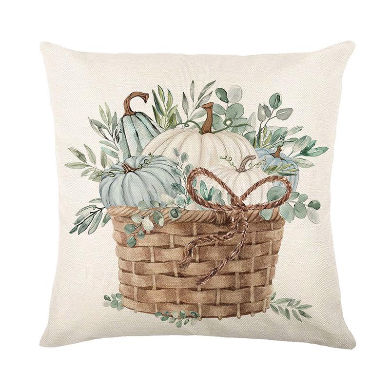 

Чехол для подушки Autumn Pumpkin, серия Harvest, льняной принт с буквами, декоративная наволочка для дивана, наволочка для спальни 45*45cm JYM451-4