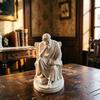 Ornaments with Philosopher Shape Stable Base 3D Printed Sculpture Retro Literary Desktop Decoration for Study Room Office Entrance Hall