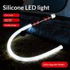 1 Set 76Cm Flexible Led Flashlight Stick Bendable Led Light Flashlight Stick Rechargeable Work Light With 3 Brightness
