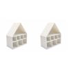 1pc / 2pcs / 3pcs White / Red Ring Necklace Organizer Earrings Storage Box  Desktop Decor