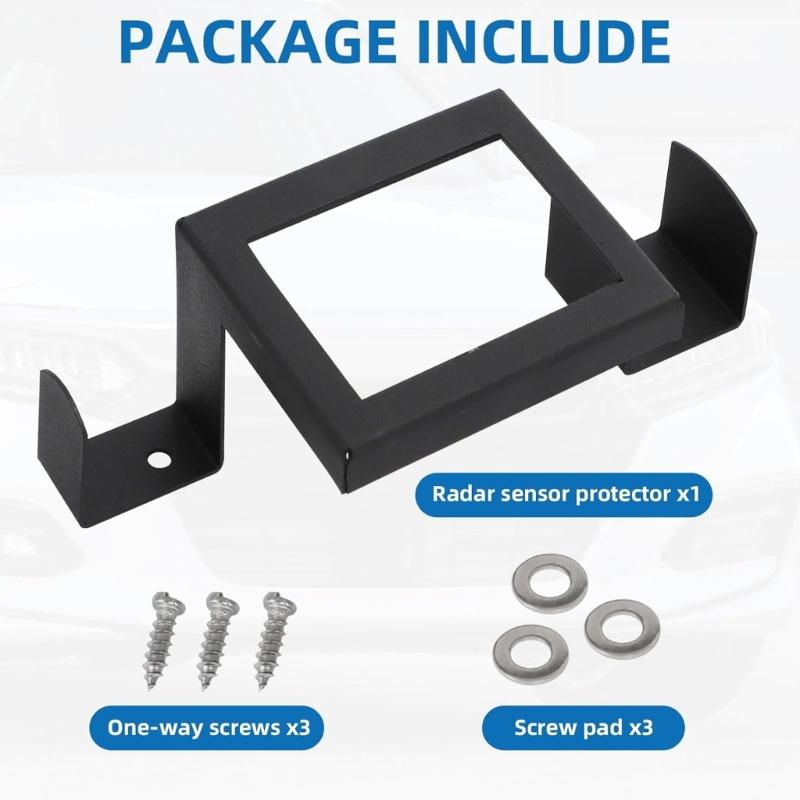 Radars Sensor Protector Cover Mounting Bracket For Sedan Vehicles Precisions All Weathers Metal Construction