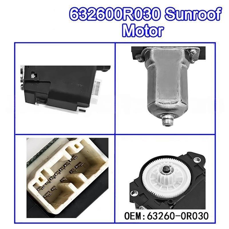 For RAV4 Camry Tacoma Avalon ES300H ES350 Compatible Sunroof Sliding Motor Actuator 63260-0R030 OEM Replacement Car Part