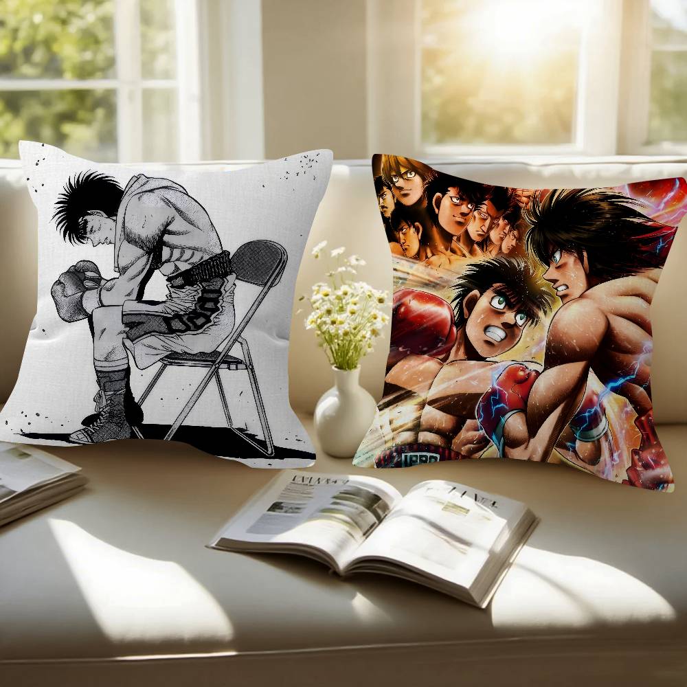 Vintage Anime H-Hajime No Ippo Cushion Cover Pillow Cover Decor Pillowcase Printed Cushion Case For Couch