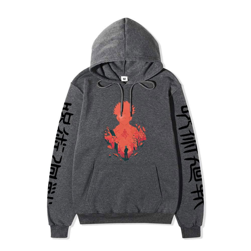 Jujutsu Kaisen Satoru Gojo Anime Graphic Hoodie Unisex Winter Fleece Lined Warm Hooded Sweatshirt Men Women Daily Casual