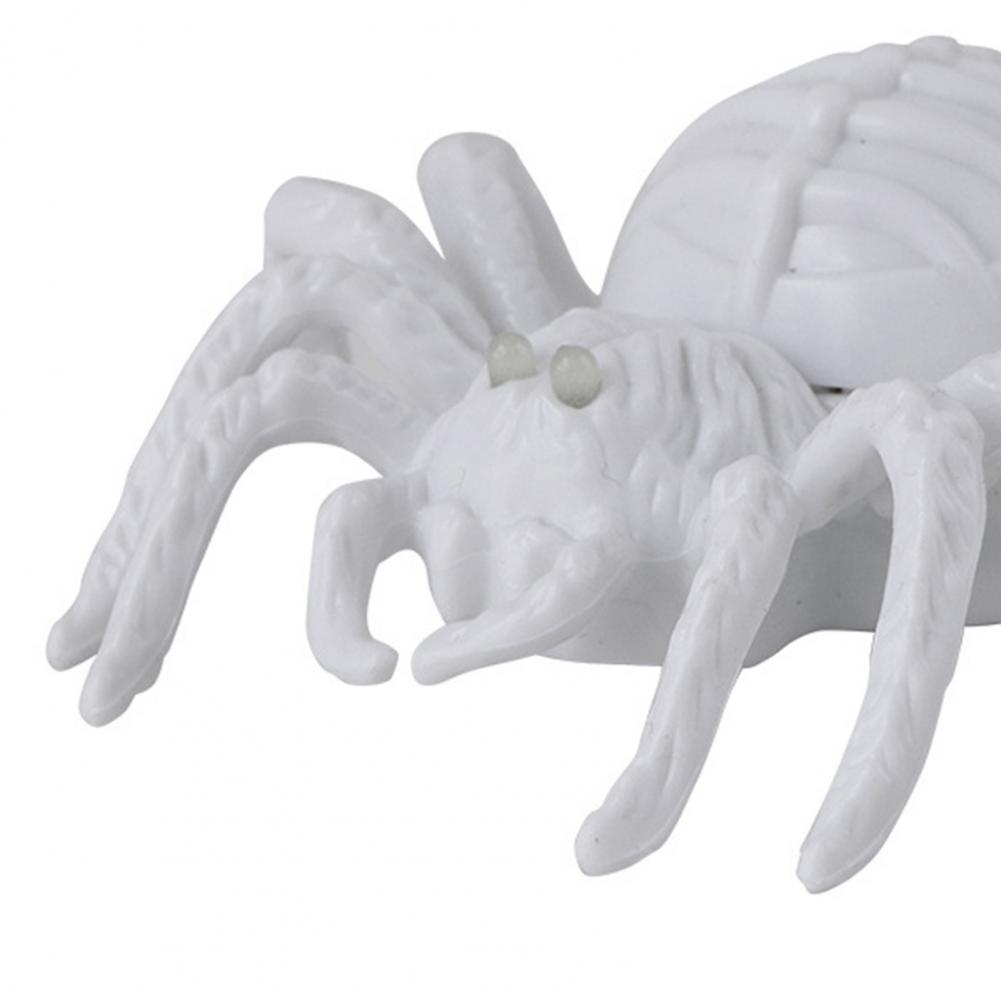 Halloween Light-up Spider Figurine Realistic Spider Animal Figure with LED Light for Halloween Indoor Outdoor Home Party Decor