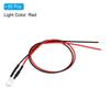 PATIKIL Light Emitting Diode with Wiring 5mm LED Diode Light 50 pcs 9- Artillery-Shaped
