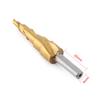 4mm-12mm HSS Step Drill Bit Spiral Flute Step Drill Bits Stepped Cone Drill Bit  Drilling Tool