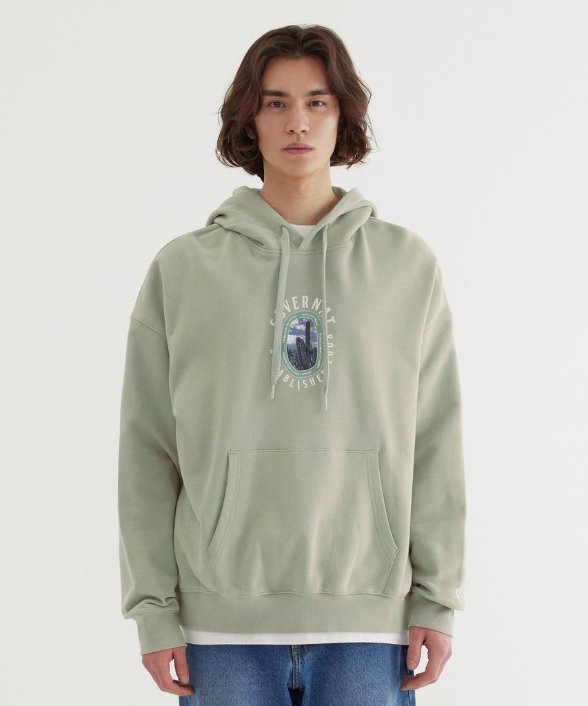 Cactus Graphic Hoodie Light Khaki