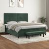 VidaXL Divan Bed and Mattress Dark Green 180x200cm Velvet 3137920