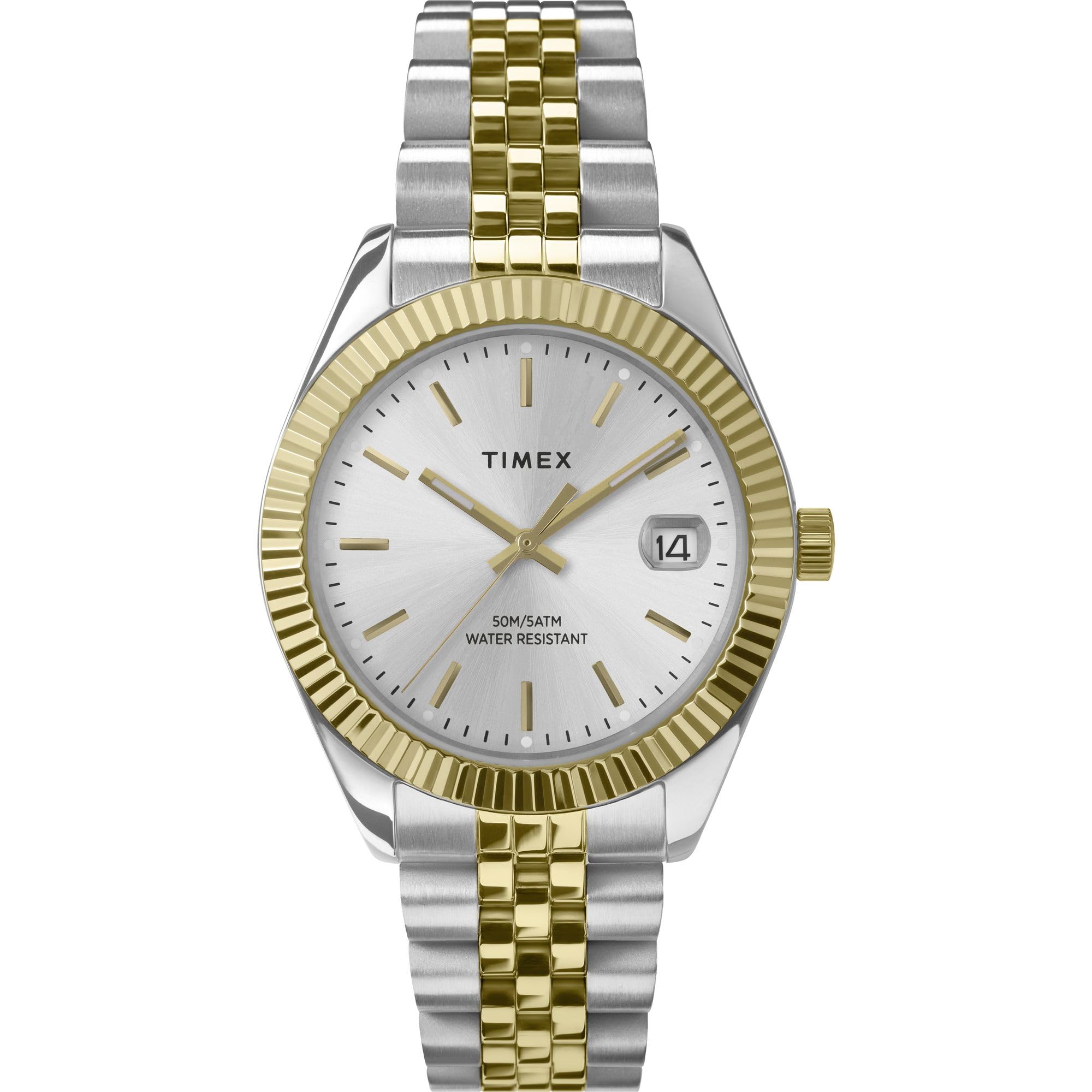 

TIMEX Legacy Watch, Silver Dial, Stainless Steel, Mineral Glass, Quartz Movement, Women s, Gold, TW2W49700 [Parallel Import]