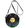 Women'S Personalized Vinyl Record Cosmetic Bag Shoulder Bag Backpack Storage Bag Polyester Travel Storage Bag