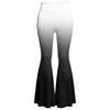 Damen High Waist Ausgestellte Yogahose mit Farbverlauf Print Schmal Geschnitten Stretch Lässige Schlaghose für den Alltag