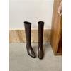 Long boots women's long tube tall tube thick sole autumn and winter British style square head thick heel new knight boots