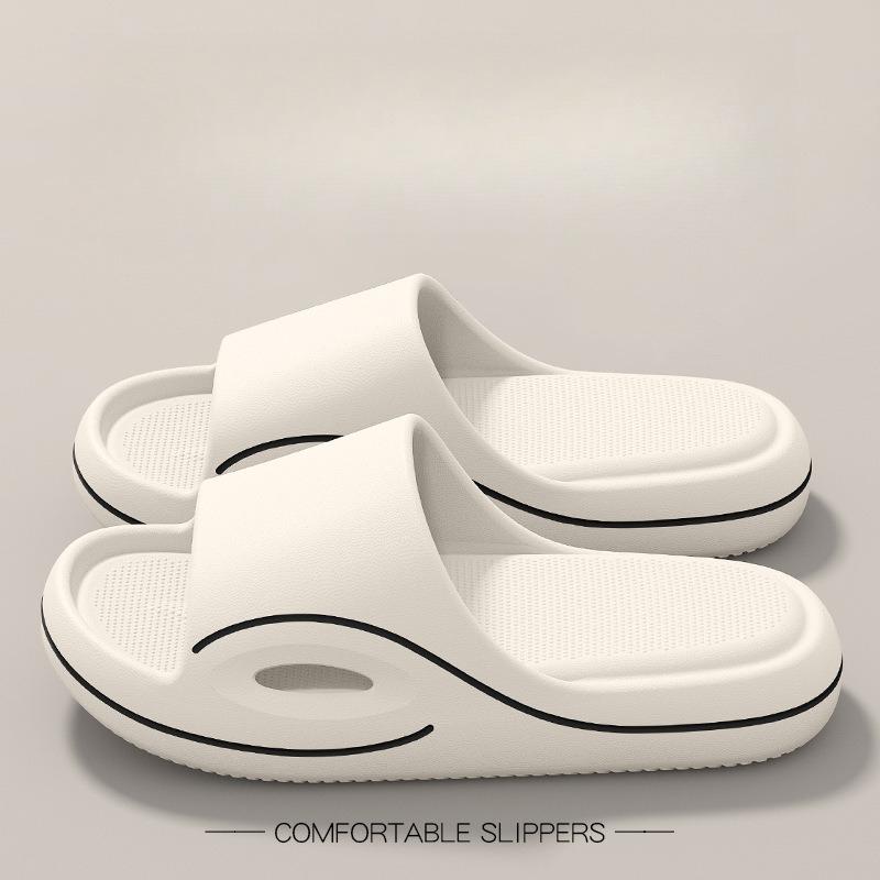 Pantoufles d'été pour hommes EVA Semelle souple Plateforme Sandales à glissière Chaussures de marche Intérieur Extérieur Plage Tongs Chaussures d'intérieur pour hommes