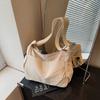 Simple Cloth Bag Bag Women'S Large-Capacity Trendy Brand Casual Messenger Bag Versatile Student Class Shoulder Tote Bag