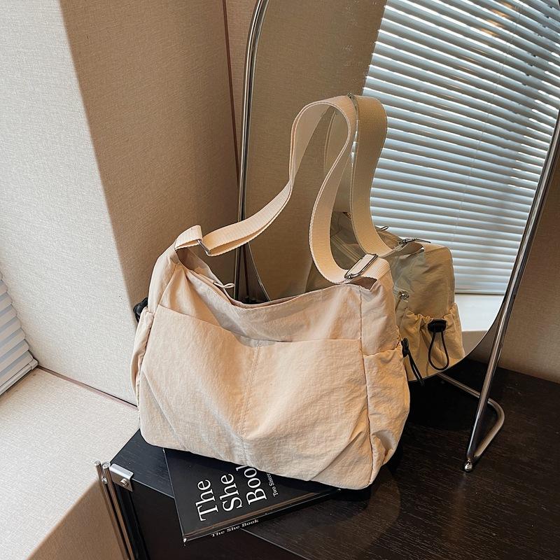 Simple Cloth Bag Bag Women'S Large-Capacity Trendy Brand Casual Messenger Bag Versatile Student Class Shoulder Tote Bag