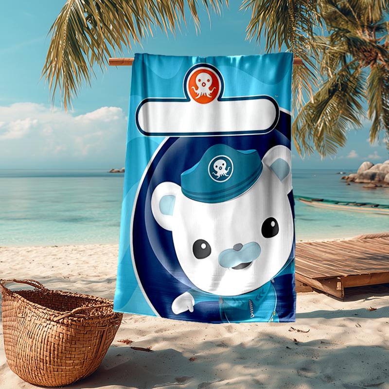 Ultra-Soft Beach Towel with The Octonauts Theme,Ideal for Pool - Camping, Diving - Perfect Travel Essential, Vibrant Beach Towel.