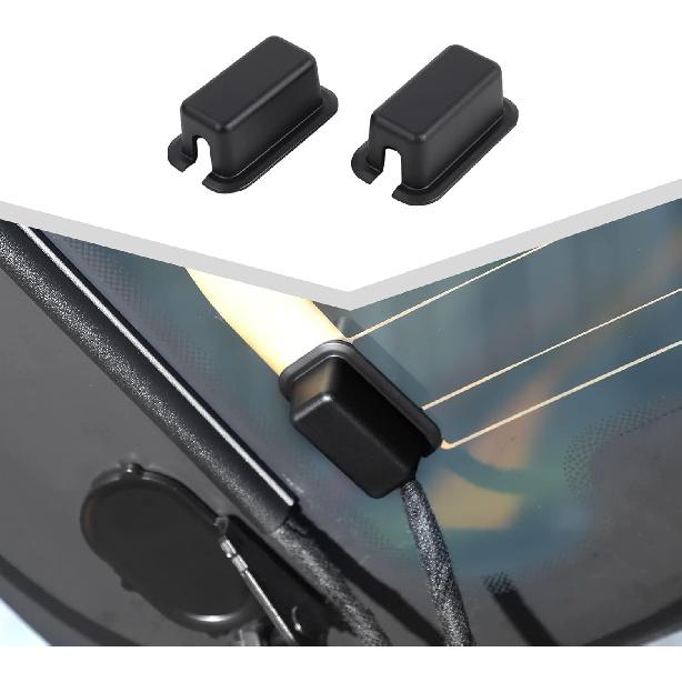 Jimen for Ford Bronco 2021-2023, for Ford Bronco Sport 2021-2023, 2PCS Tailgate Rear Window Heater Cable Cover Trim